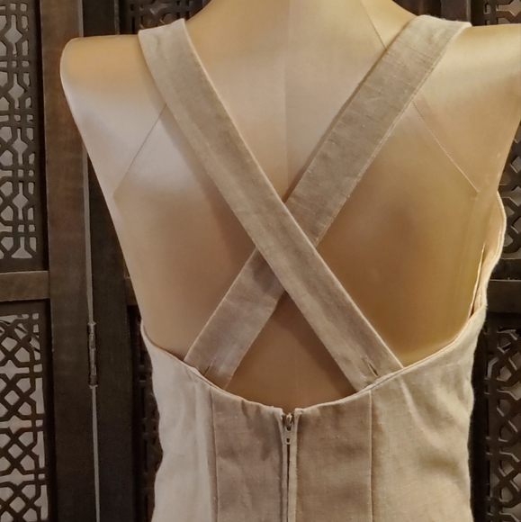 Vintage Pencil dress crossing back straps - Picture 6 of 16
